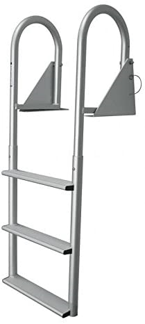 JIF Marine 5-Wide Step Ladder Aluminum Boat - Dock Ladder