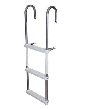 JIF Marine 3-Step Pontoon Swin Ladder Boat - Dock Ladder