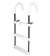 JIF Marine 3-Step Anodized Aluminum Gunwale 7" Hook Ladder Boat - Dock Ladder   