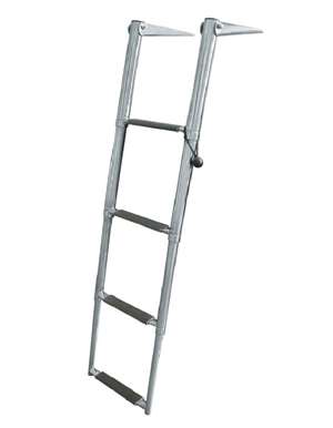 JIF Marine 4-Step Slide Mount Ladder Stainless 316 Boat - Dock Ladder