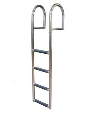 JIF Marine 4-Step Stationary Dock Ladder Stainless 316 Boat - Dock Ladder