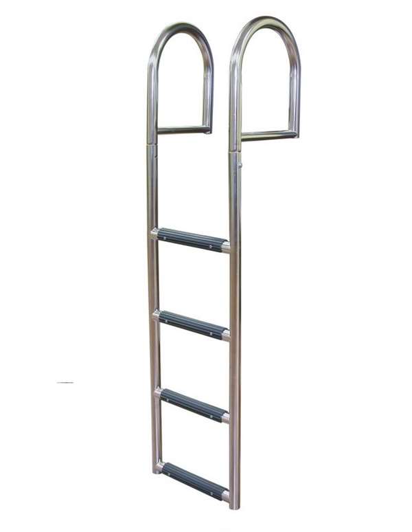 JIF Marine 4-Step Stationary Dock Ladder Stainless 316 Boat - Dock Ladder