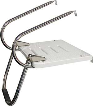 JIF Marine I/O 1 Step Transom Platform w/2 Arms Stainless 316 Boat - Dock Table