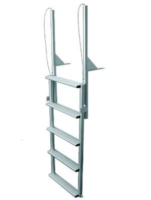 JIF Marine 5-Wide Step Dock Lift Ladder Aluminum Boat - Dock Table