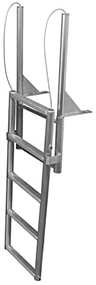 JIF Marine 7-Wide Step Dock Lift Ladder Aluminum Boat - Dock Table