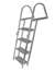 JIF Marine 4-Step Folding Boat-Dock Ladder Aluminum w/Mounting Hardware       