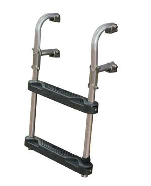 JIF Marine 2-Step Transom Ladder O/B & I/O Boat - Dock Table