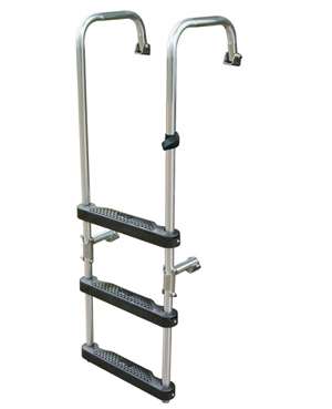 JIF Marine 3-Step Transom Ladder O/B & I/O ESI Boat - Dock Table