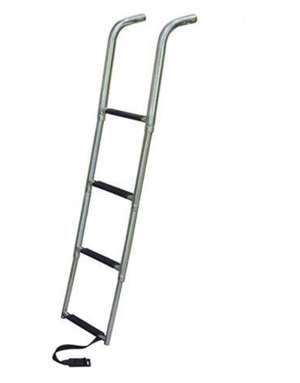 JIF Marine 4-Step Stainless 316 Telescoping Drop Ladder Under Platform Boat - Dock Table