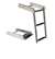 JIF Marine 2-Step Under Platform Sliding Ladder SS 316 Spring-Loaded Latch Boat - Dock Table