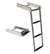 JIF Marine 3-Step Under Platform Sliding Ladder SS 316 Spring-Loaded Latch Boat - Dock Table