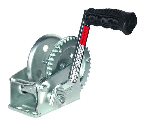 JIF Marine 600lb/270kg Trailer Winch 1-Piece Solid Gear / Winch & Strap