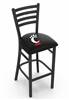 Cincinnati 25" Stationary Counter Stool with Black Wrinkle Finish    