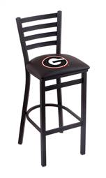 Georgia "G" 25" Stationary Counter Stool with Black Wrinkle Finish    