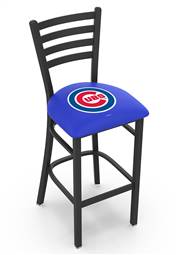 Chicago Cubs 25" Stationary Counter Stool with Black Wrinkle Finish  