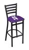 Northwestern 25" Stationary Counter Stool with Black Wrinkle Finish  