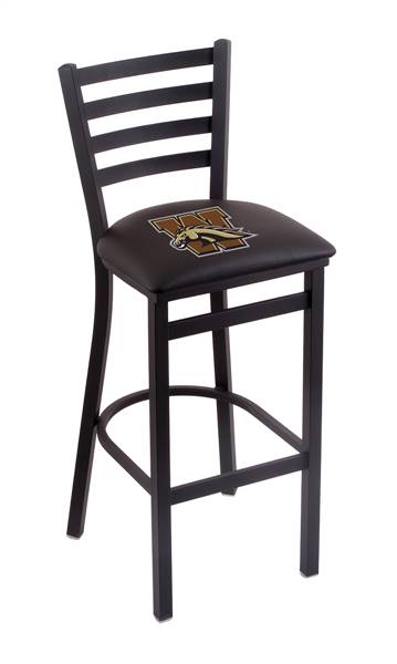 Western Michigan 25" Stationary Counter Stool with Black Wrinkle Finish  