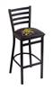 Wichita State 25" Stationary Counter Stool with Black Wrinkle Finish  