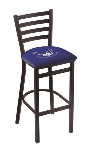 U.S. Air Force 30" Stationary Bar Stool with Black Wrinkle Finish  