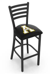 Appalachian State 30" Stationary Bar Stool with Black Wrinkle Finish  