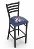 Arizona 30" Stationary Bar Stool with Black Wrinkle Finish  