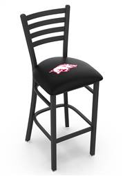 Arkansas 30" Stationary Bar Stool with Black Wrinkle Finish  