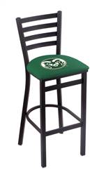 Colorado State 30" Stationary Bar Stool with Black Wrinkle Finish  