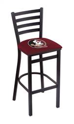 Florida State (Head) 30" Stationary Bar Stool with Black Wrinkle Finish  