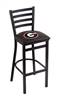 Georgia "G" 30" Stationary Bar Stool with Black Wrinkle Finish  