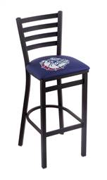 Gonzaga 30" Stationary Bar Stool with Black Wrinkle Finish  