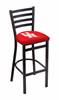 Houston 30" Stationary Bar Stool with Black Wrinkle Finish  