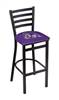 James Madison 30" Stationary Bar Stool with Black Wrinkle Finish  