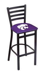 Kansas State 30" Stationary Bar Stool with Black Wrinkle Finish  