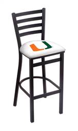 Miami (FL) 30" Stationary Bar Stool with Black Wrinkle Finish  