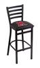 Miami (OH) 30" Stationary Bar Stool with Black Wrinkle Finish  