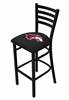 Southern Illinois 30" Stationary Bar Stool with Black Wrinkle Finish  