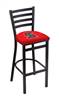 Stanford 30" Stationary Bar Stool with Black Wrinkle Finish  