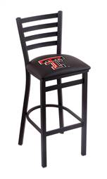 Texas Tech 30" Stationary Bar Stool with Black Wrinkle Finish  