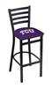 TCU 30" Stationary Bar Stool with Black Wrinkle Finish  