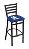 Kentucky "UK" 30" Stationary Bar Stool with Black Wrinkle Finish  