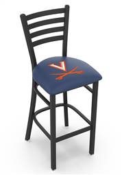 Virginia 30" Stationary Bar Stool with Black Wrinkle Finish  