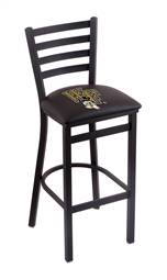 Wake Forest 30" Stationary Bar Stool with Black Wrinkle Finish  