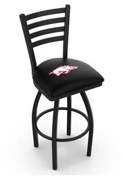 Arkansas 25" Swivel Counter Stool with Black Wrinkle Finish  