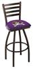 East Carolina 25" Swivel Counter Stool with Black Wrinkle Finish  