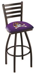 East Carolina 25" Swivel Counter Stool with Black Wrinkle Finish  