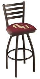 Florida State (Script) 25" Swivel Counter Stool with Black Wrinkle Finish  