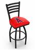 Los Angeles Angels 25" Swivel Counter Stool with Black Wrinkle Finish  