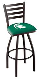 Michigan State 25" Swivel Counter Stool with Black Wrinkle Finish  