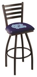 North Carolina 25" Swivel Counter Stool with Black Wrinkle Finish  