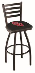 Oklahoma 25" Swivel Counter Stool with Black Wrinkle Finish  